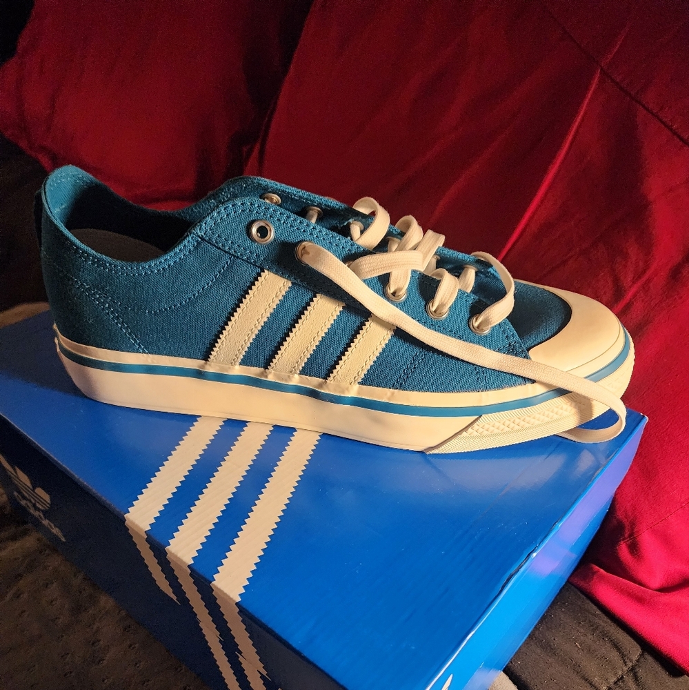 Adidas Teal Canvas Sneakers
